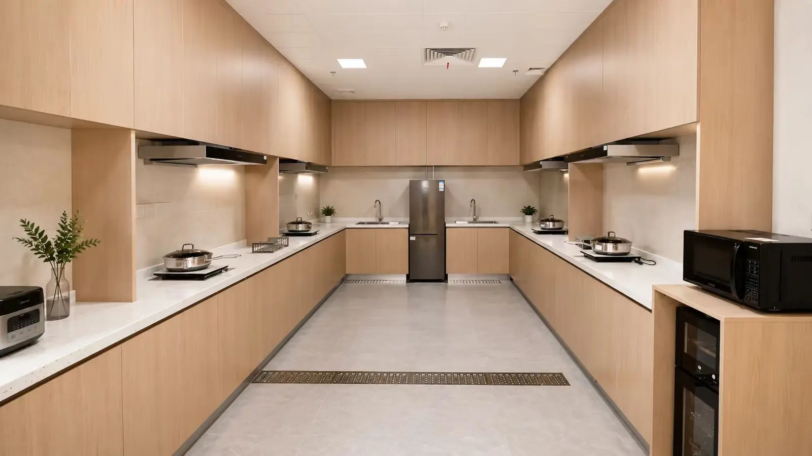 Shared family nutrition kitchen for patient support
