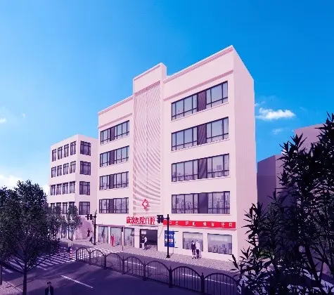 Shanghai Kangshen Hospital — campus photograph in the supplied brochure