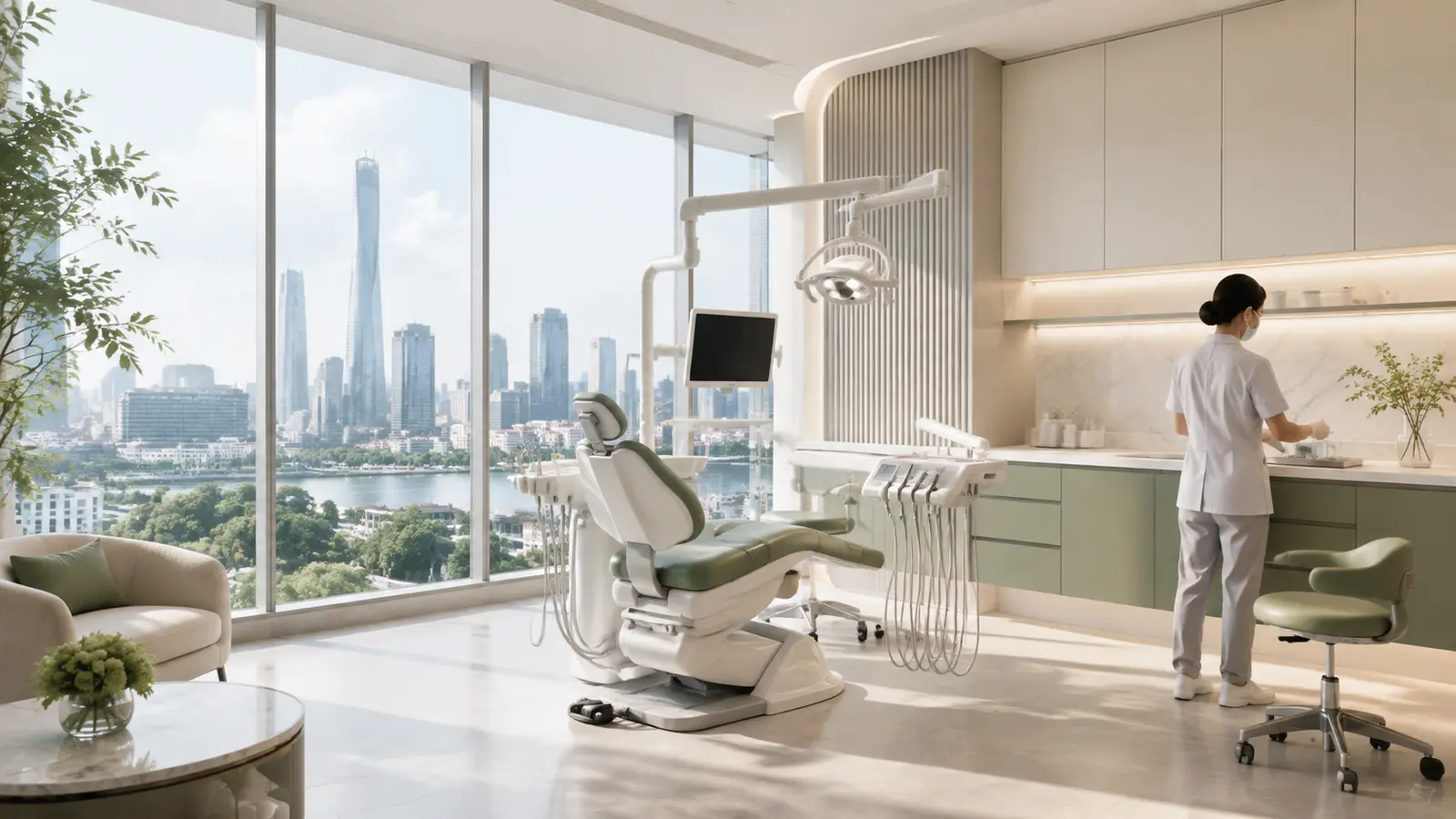 Dr. Lu International Dental Clinic editorial illustration